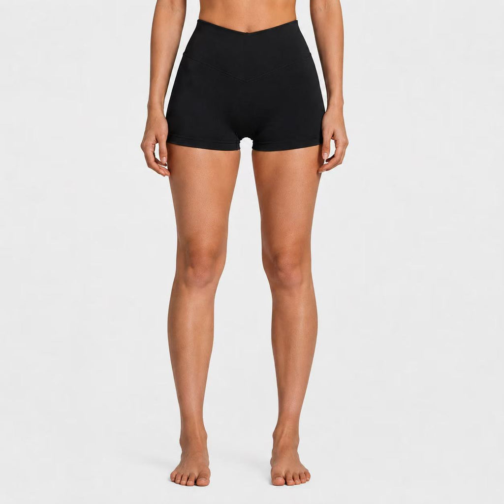 FitChic Avenue Sculpting High-Rise Shorts – Black