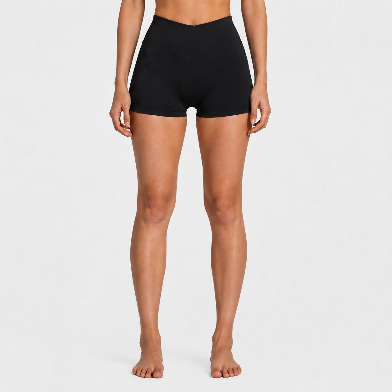 FitChic Avenue Sculpting High-Rise Shorts – Black