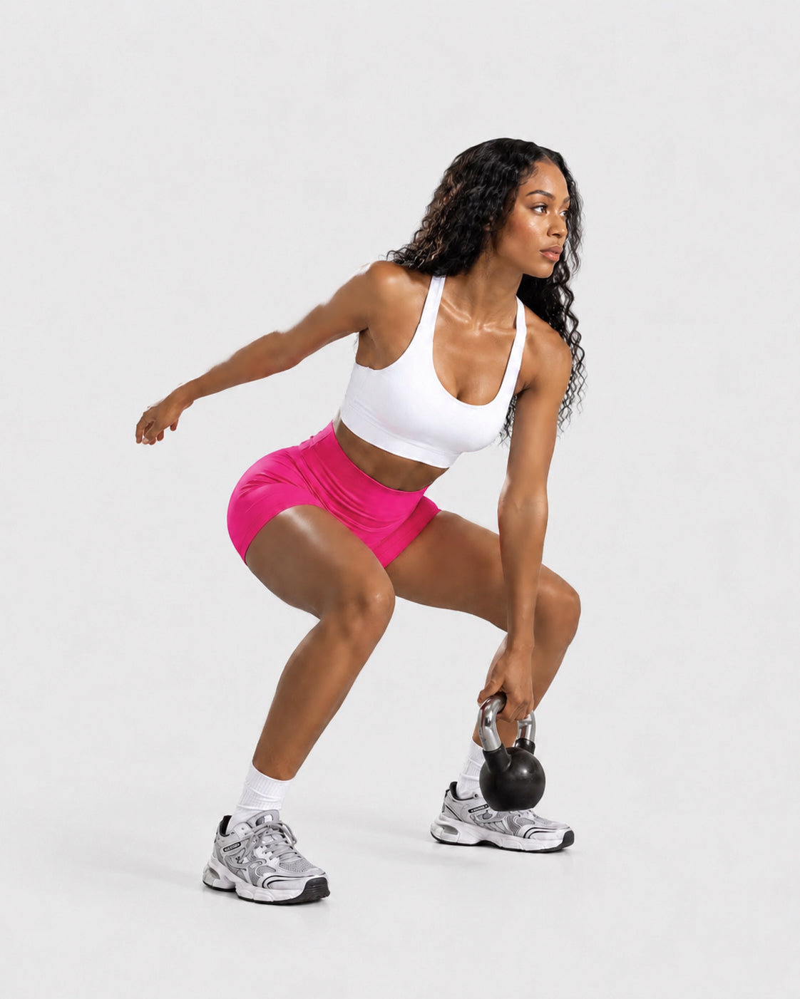 FitChic Avenue Sculpting High-Rise Shorts – Bright Fuchsia