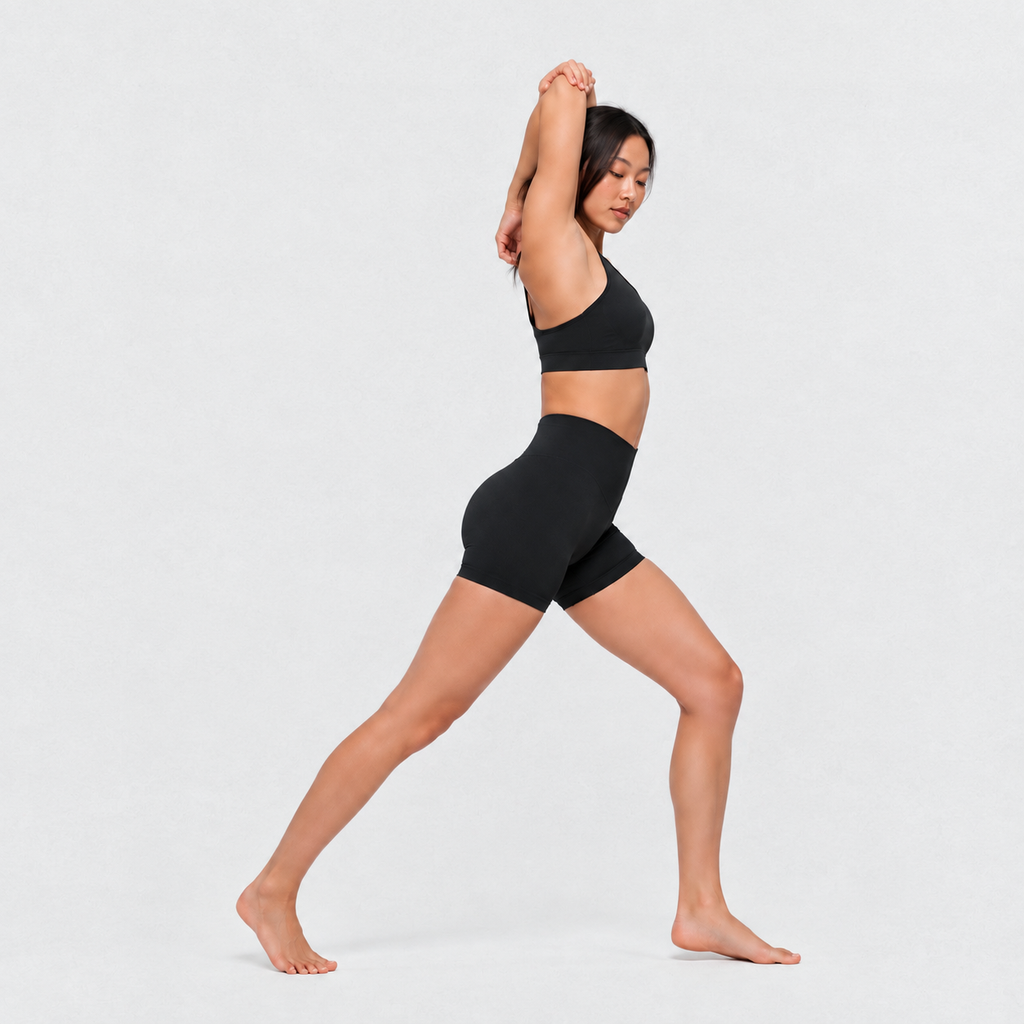 FitChic Avenue Sculpting High-Rise Shorts – Black