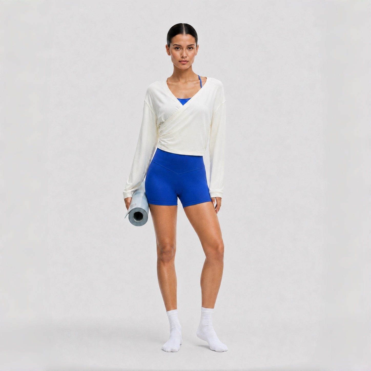 FitChic Avenue Sculpting High-Rise Shorts – Royal Blue