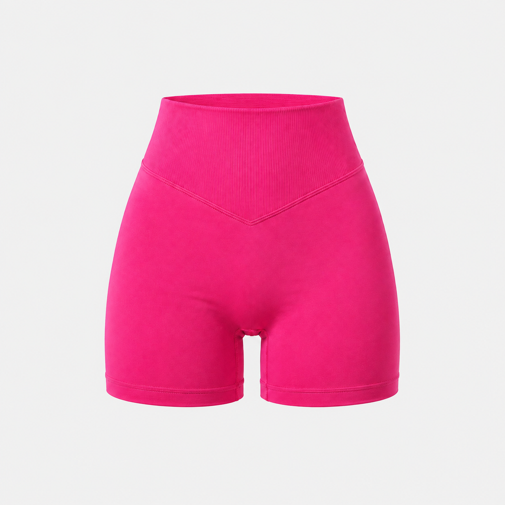 FitChic Avenue Sculpting High-Rise Shorts – Bright Fuchsia