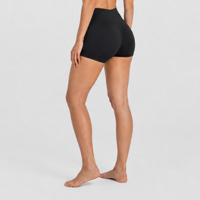 FitChic Avenue Sculpting High-Rise Shorts – Black